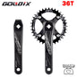 GOLDIX Square Hole MTB Crankset, Aluminum Alloy, 170/175mm, 104BCD 32-42T Narrow Wide
