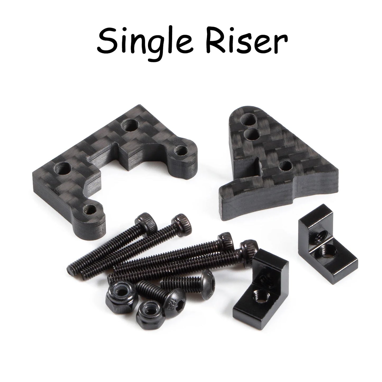 HooCrawler Carbon Rear Upper Link Riser Single Dual 1/10 RC Capra F9 Portal Axle