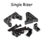 HooCrawler Carbon Rear Upper Link Riser Single Dual 1/10 RC Capra F9 Portal Axle