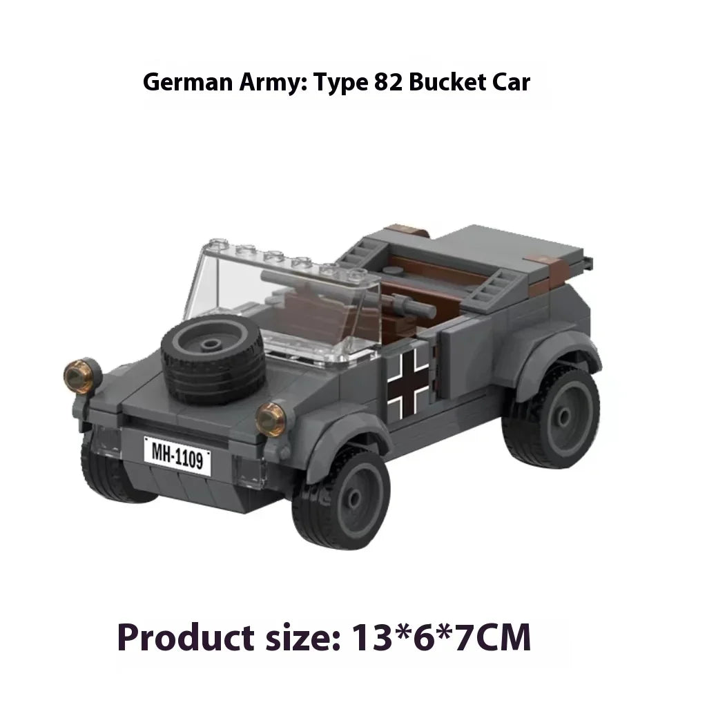 469pcs Valentine I WW2 Military Tank Building Blocks Model Educational Toy Gift