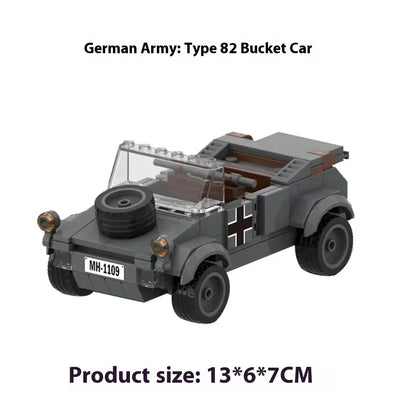 469pcs Valentine I WW2 Military Tank Building Blocks Model Educational Toy Gift