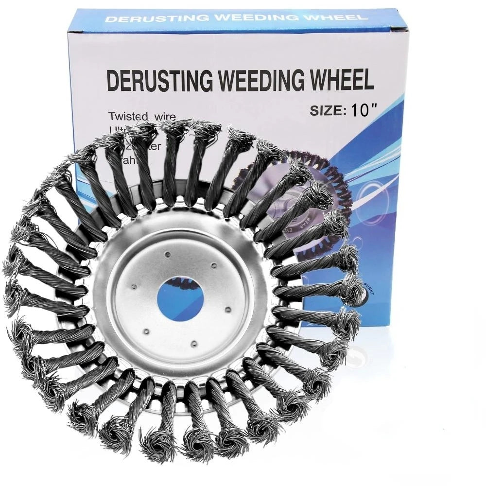 Weed Brush Trimmer Head Steel Wire Wheel Universal Garden Parts 6/8/10 Inch