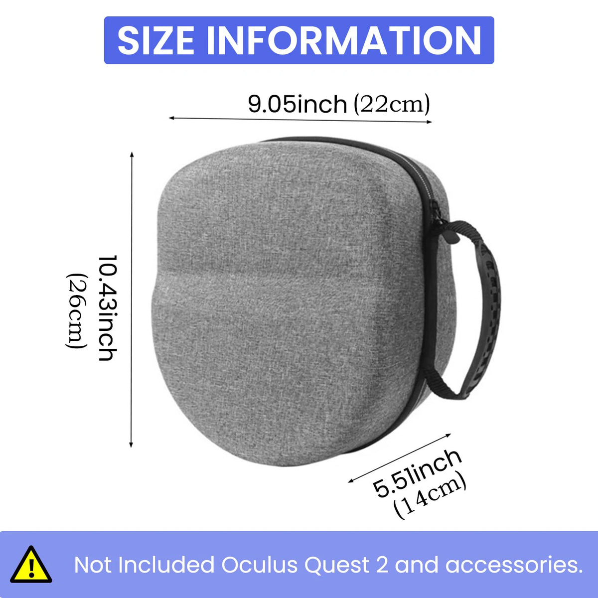 Case VR Headset for Meta Quest 3/2 Travel Carrying Bag Protective Cover