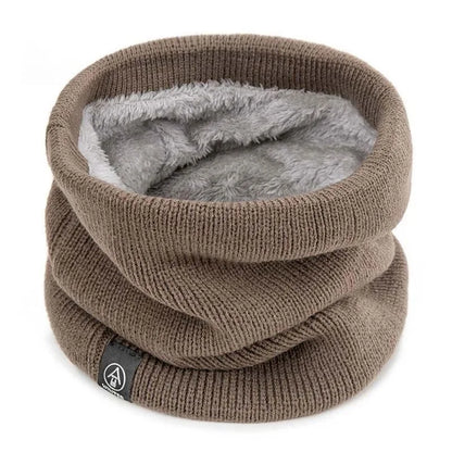 Winter Windproof Neck Gaiter Warm Thickened Plush Tube Scarf for Skiing