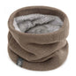 Winter Windproof Neck Gaiter Warm Thickened Plush Tube Scarf for Skiing