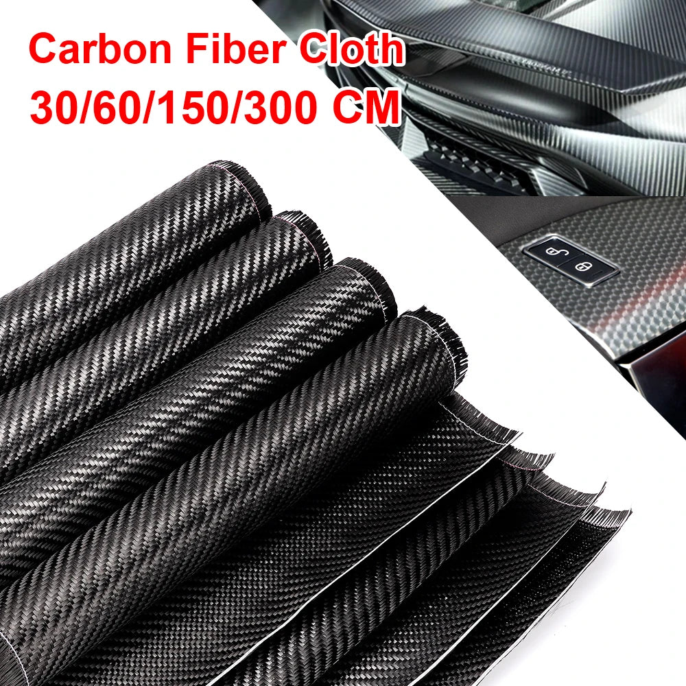 3K 200gsm Carbon Fiber Cloth 50cm/30cm wide Plain Carbon Fabric For Commercial Car Part Sport Equipment-EXPROTAS