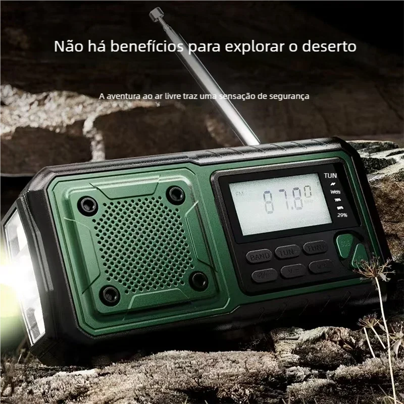 Portable Torch Reading Lamp Power Station Radio for Camping Emergency