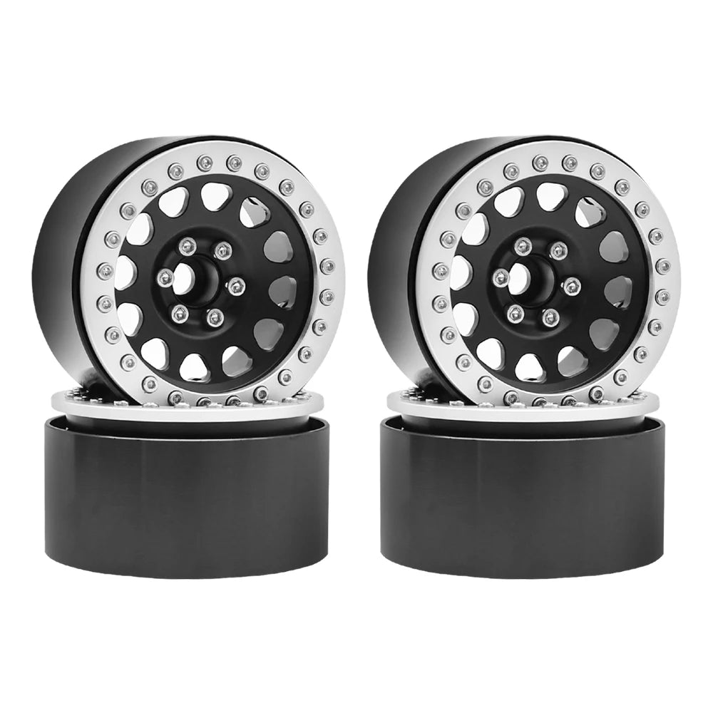1/10 RC Crawler CNC 2.2" Aluminum Beadlock Wheels for TRX4 TRX6 Axial SCX10 Wraith Capra - EXPROTAS