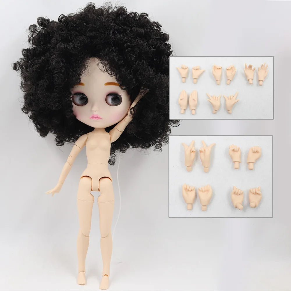 ICY DBS Blythe Doll 1/6 BJD Joint Body White Skin 30cm Custom Random Eyes