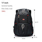 Swiss-Multifunctional bags Durable 17 Inch Laptop Backpack, Travel Bag,College Bookbag,USB Charging Port,Water Resistant-EXPROTAS