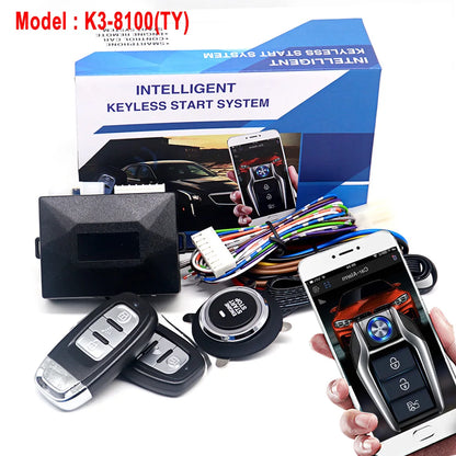 Universal Car Alarm Auto Start Stop System Remote Control Engine Ignition Autostart Kit Keyless Push Start System Car Accessorie-EXPROTAS