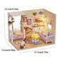 DIY Miniature Dollhouse 3D Puzzle Kit with Furniture & LED Lights Room Decor Gift - EXPROTAS