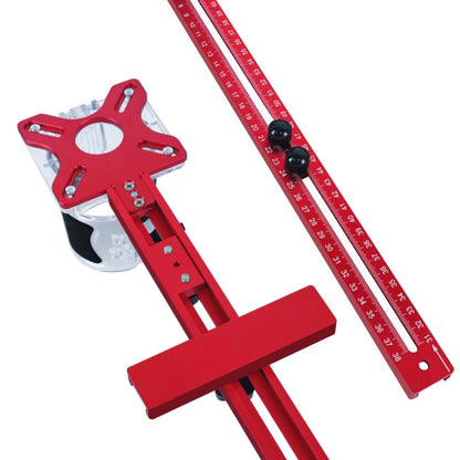 3-in-1 Aluminum Router Milling Groove Bracket, Circular Woodworking Cutting Jig Tool