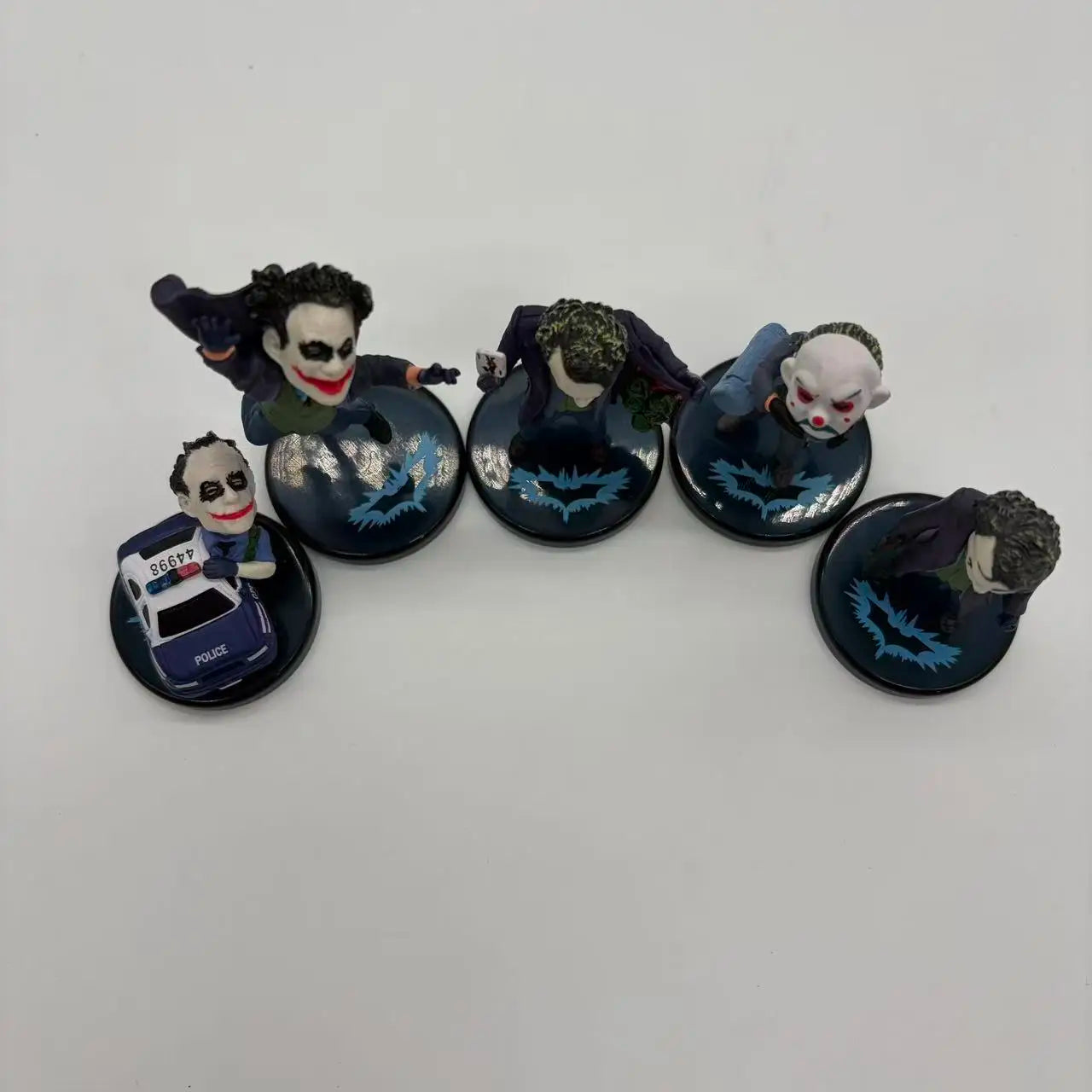 5pcs The Dark Knight Joker PVC Figure Set 6-10cm Collectible Models