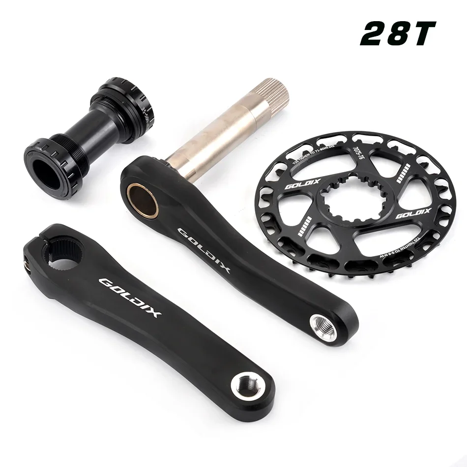 GOLDIX Child Bike Crankset 110/127/140/150/155mm Chain Guard Forged Alloy - EXPROTAS