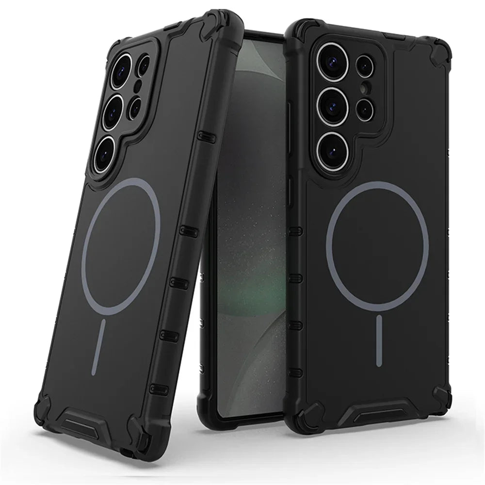 Magnetic Phone Case for Samsung S24 S25 S26 Ultra Shockproof Cover