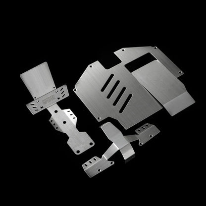 UDR Stainless Steel Chassis Armour Axle Protector Plate Battery Cover 1/7 RC