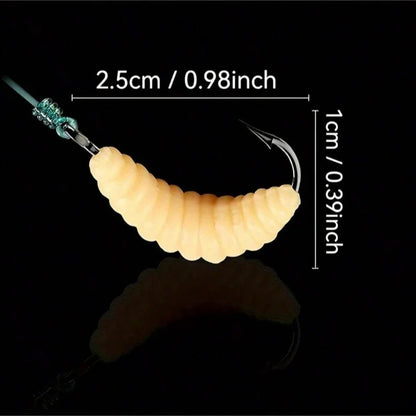 Rubber Fishing Bait Hooks for Bass Freshwater Lures with Hooks