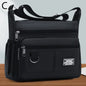 Men's Crossbody Bag Travel Sling Shoulder Handbag Multi-Pockets Storage