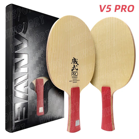 SANWEI V5 Pro Table Tennis Blade 7-ply Pure Wood OFF+ Ping Pong Blade Professional Offensive Attack with Loop Drive-EXPROTAS