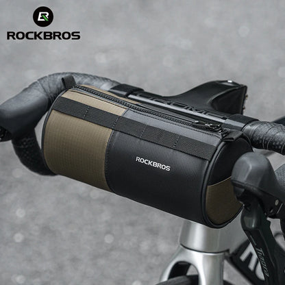 ROCKBROS Reflective Handlebar Bag 1.7L Portable Bike Front Storage Shoulder Bag Accessories