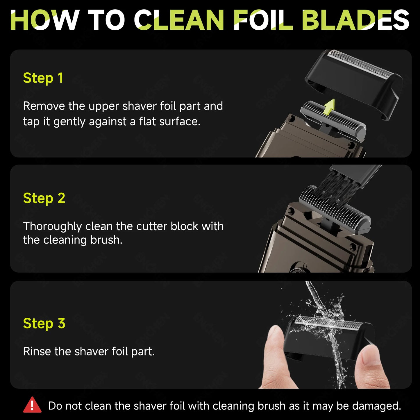 Compact Foil Shaver with Pop-up Trimmer Type-C Charging 7000RPM Men