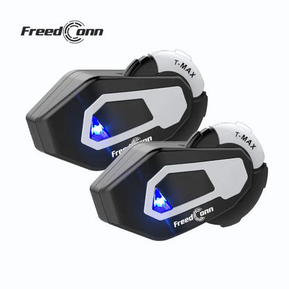 Freedconn T Max Motorcycle Helmet Bluetooth Intercom Headset 1000m 6 Riders