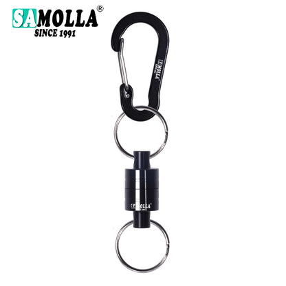 Magnetic Net Release Holder w/ Lanyard Fly Fishing Tool Carabiner Clip