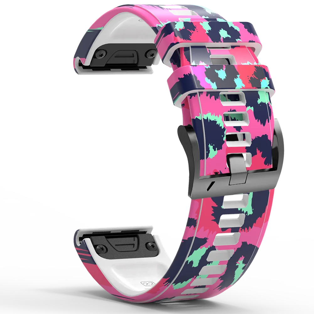 Silicone Strap for Garmin Fenix 7X 8 6X 5X 26mm 22mm Watch Band