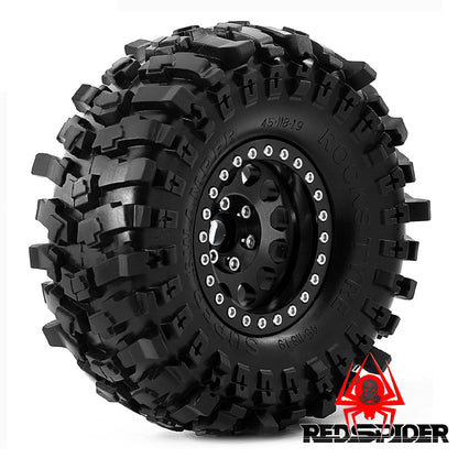 4PCS Beadlock Wheel Rims 1.9" Metal for 1/10 RC Crawler Axial TRX4