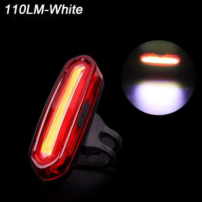Bicycle Light LED Rear Tail Lamp Waterproof USB Rechargeable Bike Safety