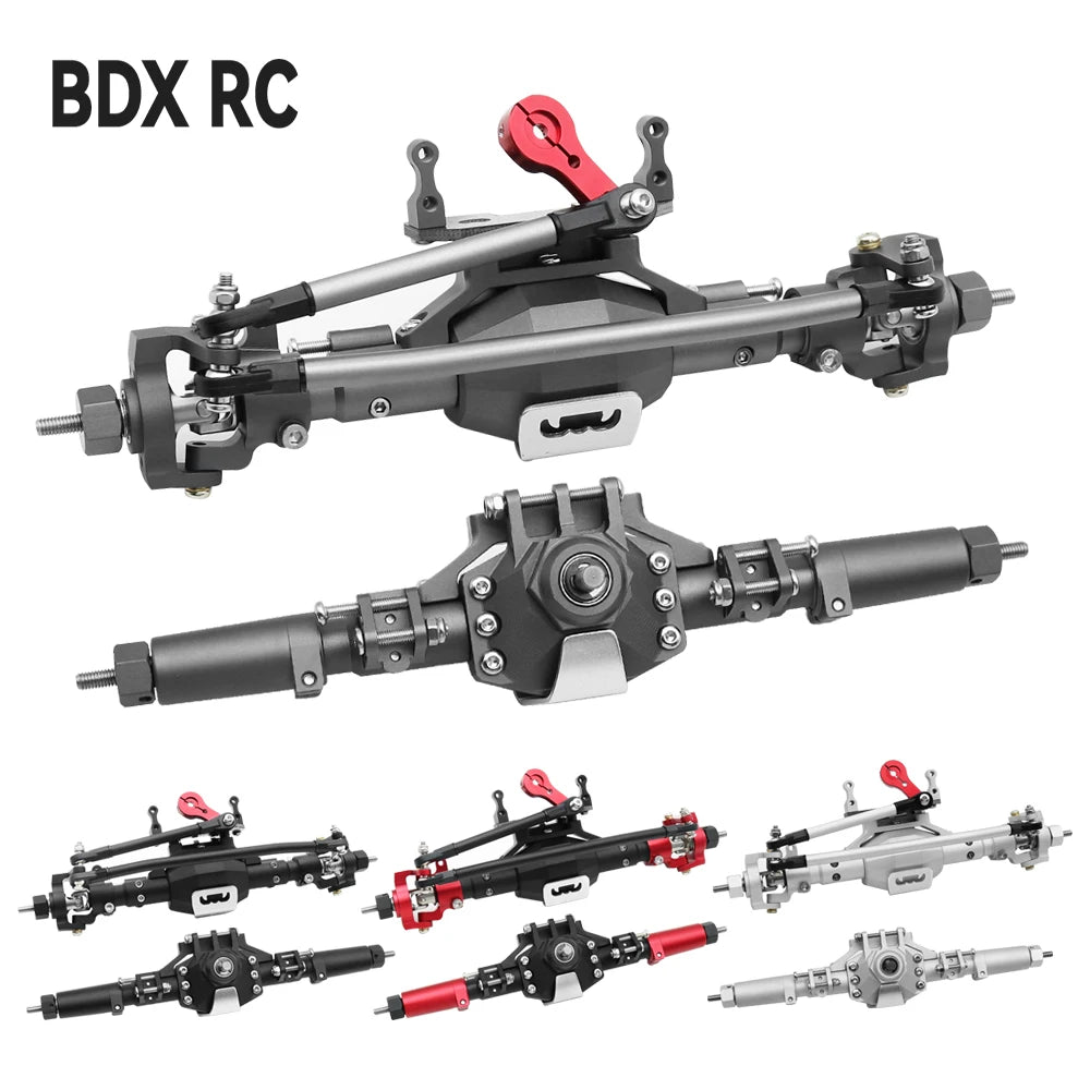 CNC Aluminum Diamond Front & Rear Axle for 1/10 RC Crawler Axial SCX10 II 90046/90047 - EXPROTAS