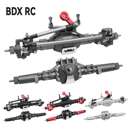 CNC Aluminum Diamond Front & Rear Axle for 1/10 RC Crawler Axial SCX10 II 90046/90047 - EXPROTAS