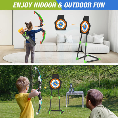 Bow And Arrows For Children Kids Archery Bow Practice Recurve Bow Outdoor Sports Game Hunting Shooting Toy Boys Gift Bow Kit Set-EXPROTAS
