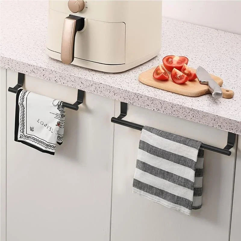 Towel Rack Over Cabinet Steel Wire Bathroom Storage Organizer Rod