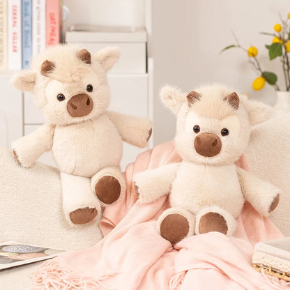 Adorable Highland Cattle Plush Toy 45cm Soft Huggable Stuffed Animal