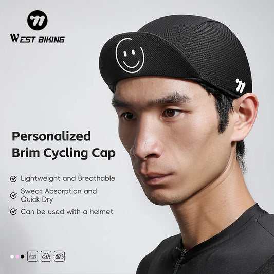 Sun Protection Cycling Cap Unisex Breathable Hat with Brim Sports Bike