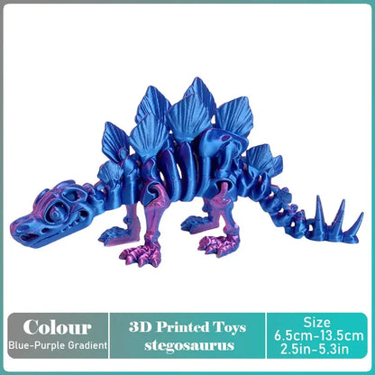 3D Printed Tyrannosaurus Rex Dinosaur Model Jointed Movable Realistic Decor