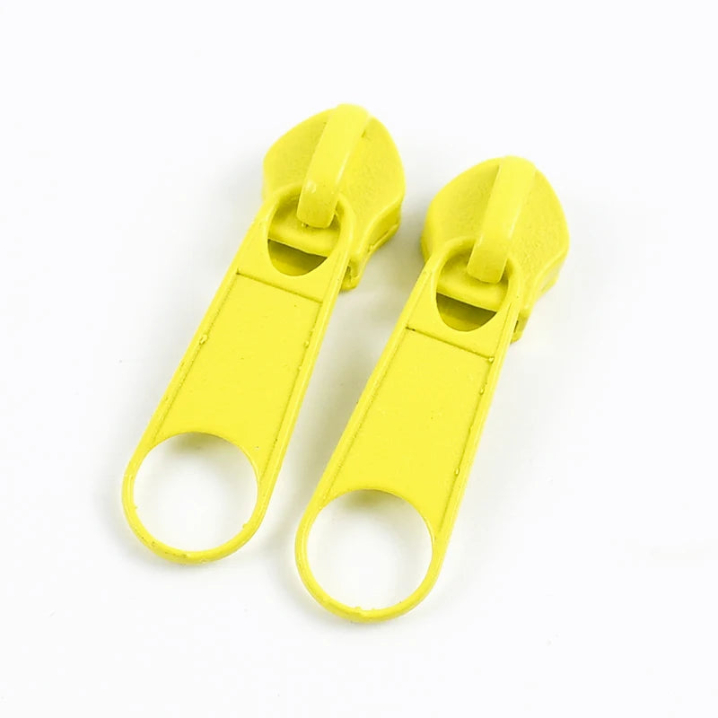 50/100/200Pcs 3#5# Zipper Slider For Nylon Zippers Bag Garment Zip Puller Backpack Pocket Zips Repair Kit DIY Sewing Accessories