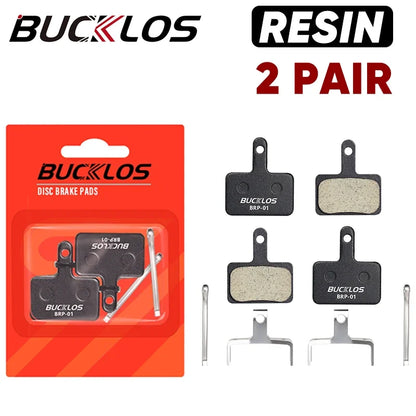 BUCKLOS Resin Disc Brake Pads for Shimano B01S B03S B05S MTB Hydraulic Bike