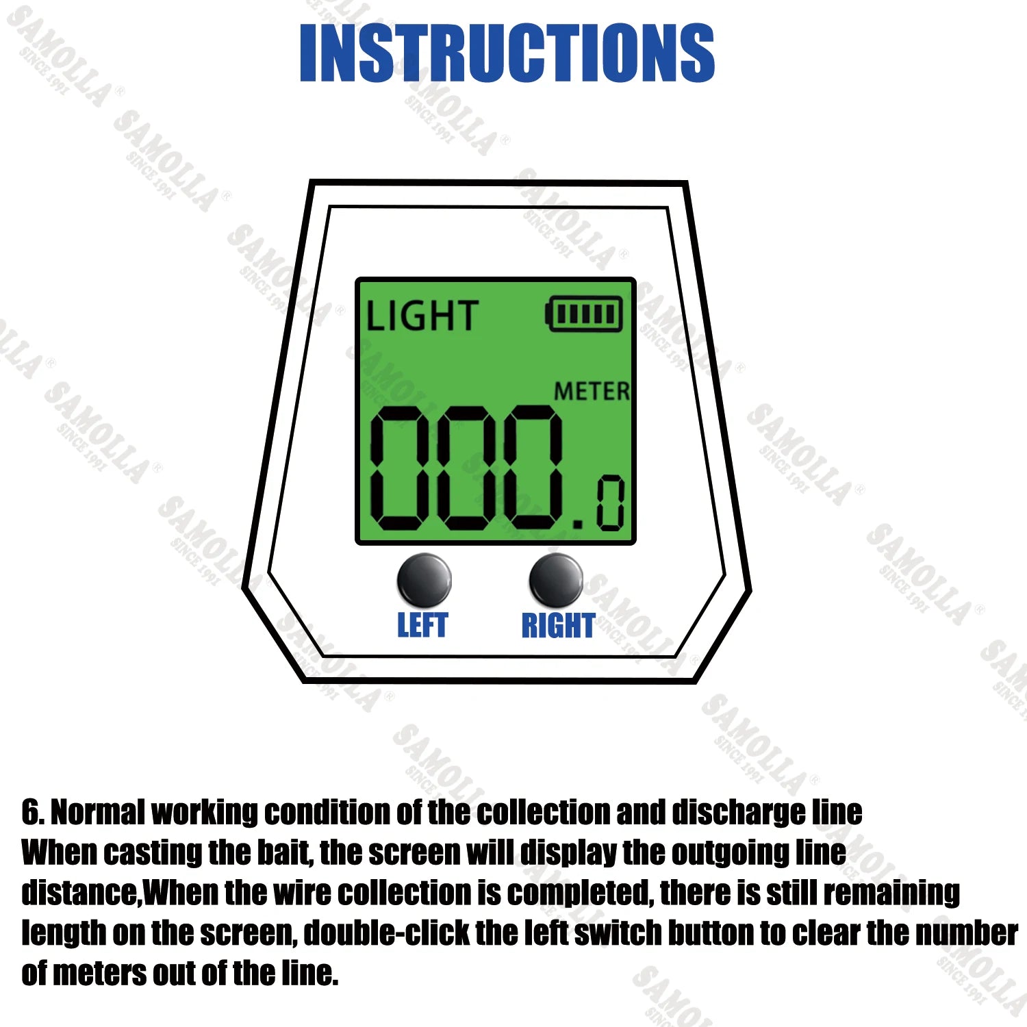 SAMOLLA Baitcasting Fishing Reel Electronic Big Led Screen High Speed 7.2:1 10kg Saltwater Waterproof Cast Drum Wheel Casting-EXPROTAS