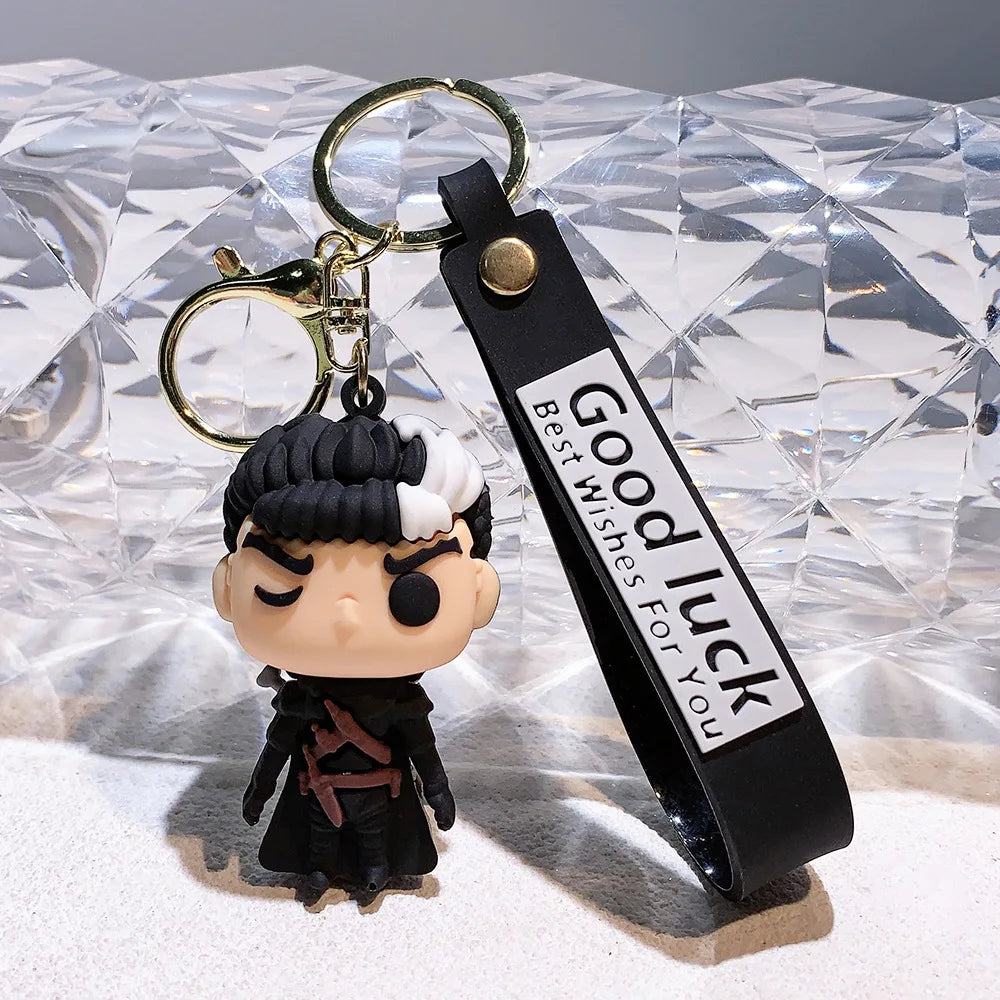 Amine Berserk Keychain Guts Berserk Figure Griffith Action Figure Model Cartoon Bag Doll Pendant Toys Gift-EXPROTAS