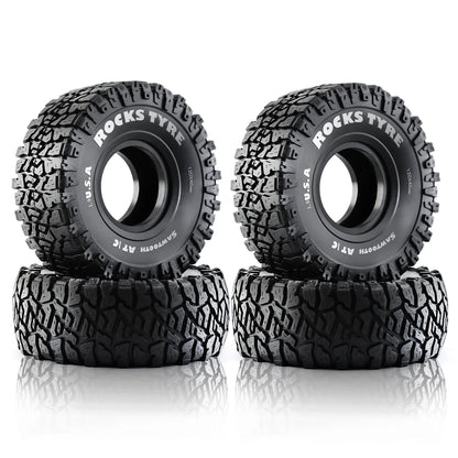 120mm Crawler Tire 1.9 for Axial SCX10 RC 4x Rubber Wheels Rims