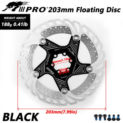 IIIPRO Floating Brake Rotor 160/180/203mm Cooling Disc for MTB DH Downhill Bikes
