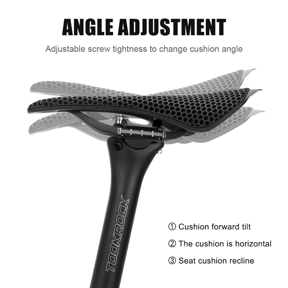 MTB Road Bike Carbon Seatpost 27.2/31.6mm 400mm Toseek Fibre Post