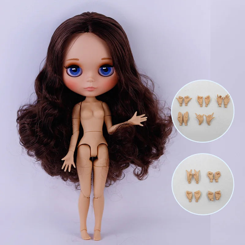 ICY DBS Blythe Doll Tan Skin Matte Face 1/6 BJD Joint Body Neo BL2240