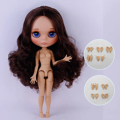 ICY DBS Blythe Doll Tan Skin Matte Face 1/6 BJD Joint Body Neo BL2240