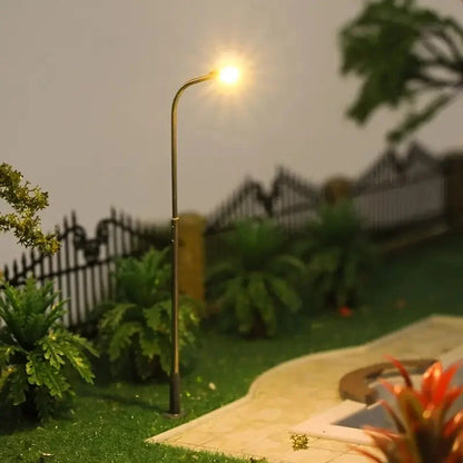 5PCS Miniature Street Lamp LED Model 3V Road Light for Diorama Layout