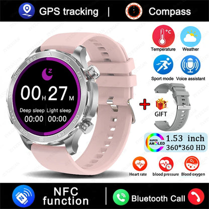 2025 Huawei Smart Watch Bluetooth Call AMOLED GPS NFC Waterproof Sports Men Women