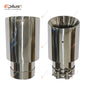 Eplus Universal Stainless Steel Exhaust Muffler Tip Bilayer Bevel End Pipe